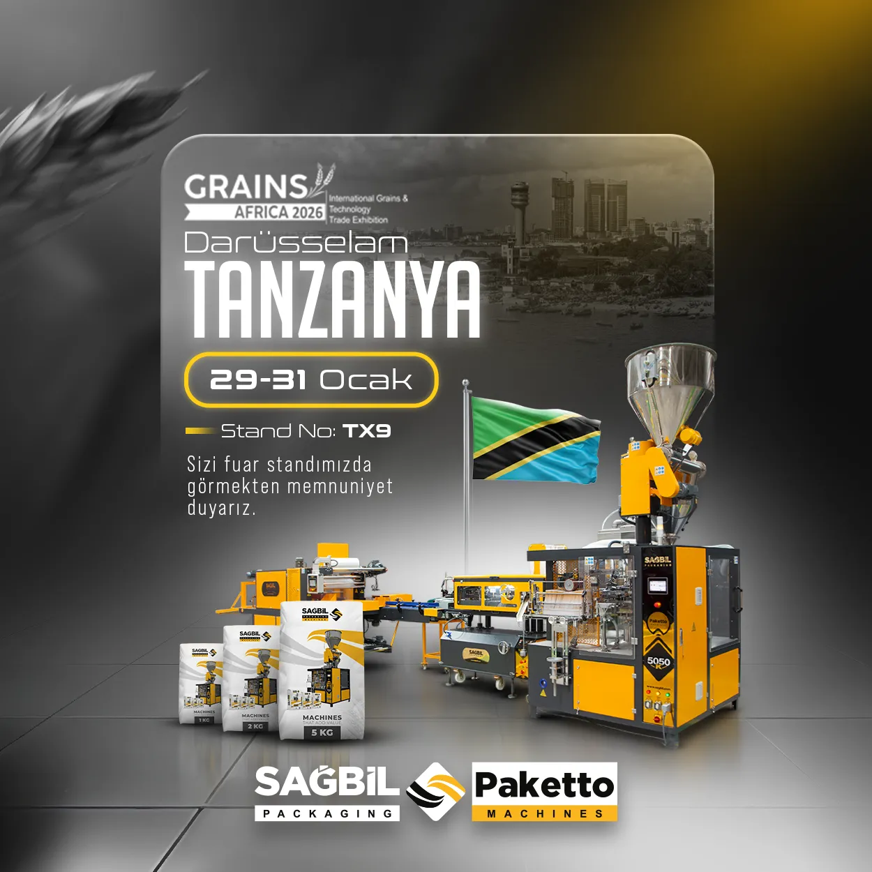 Sağbil Paketto at Grains Africa 2026 🌍🌾
