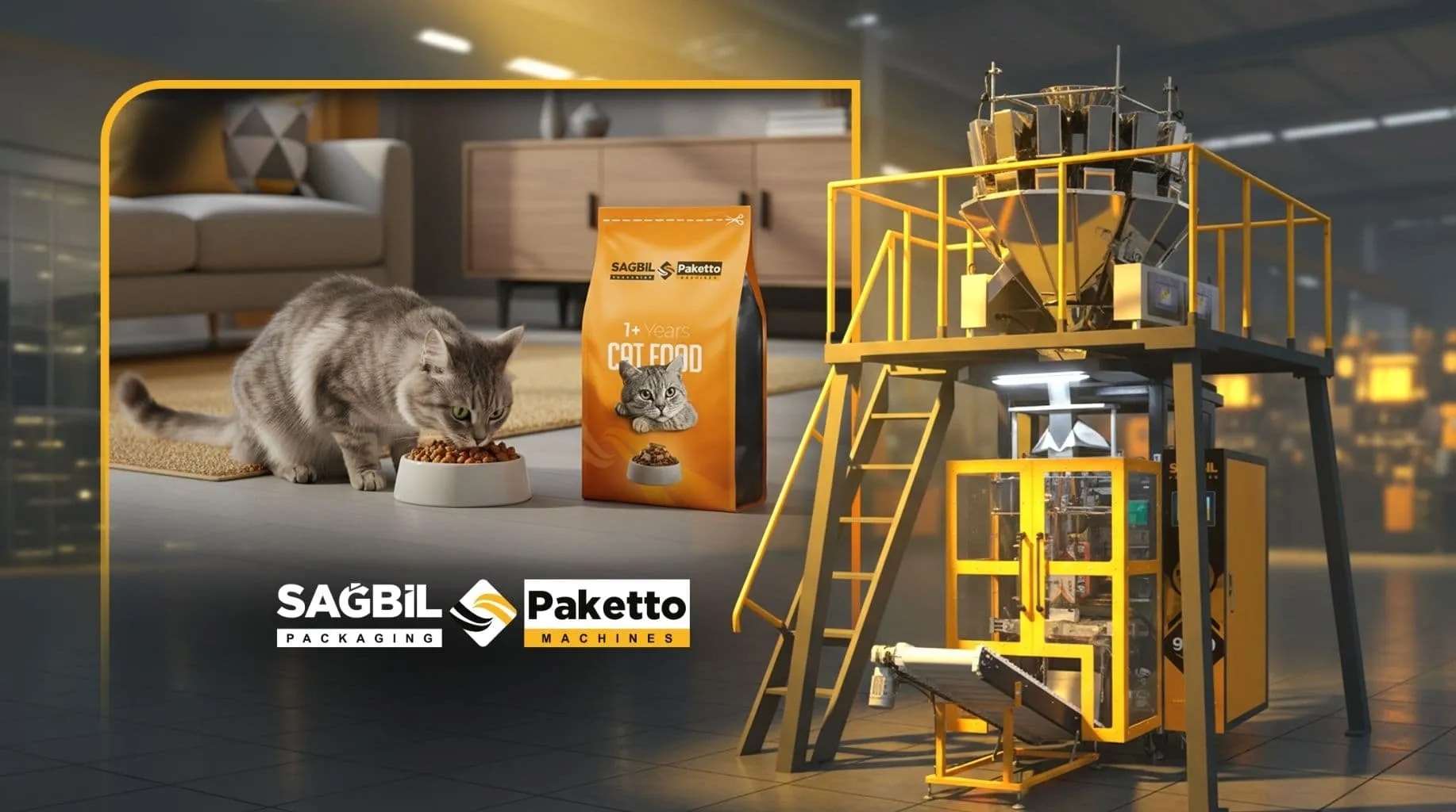 Sagbil Pet Mama Paketleme Makinesi