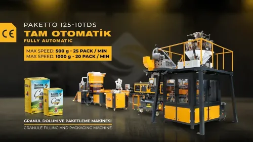 PAKETTO 125-10TDS | Granül Dolum ve Paketleme Makinesi
