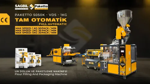 PAKETTO 5050K - VDS 1Kg Kâğıt Dolum Paketleme Hattı